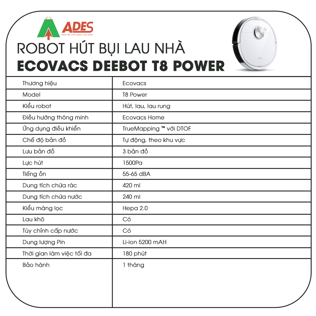 Ecovacs Deebot Ozmo T8