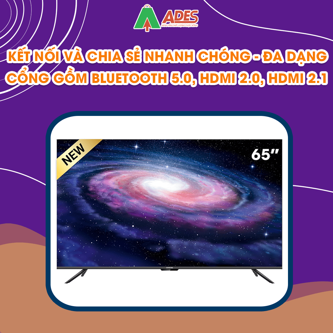 Smart Tivi Coocaa HD 55 inch Wifi 65S6G Pro Max