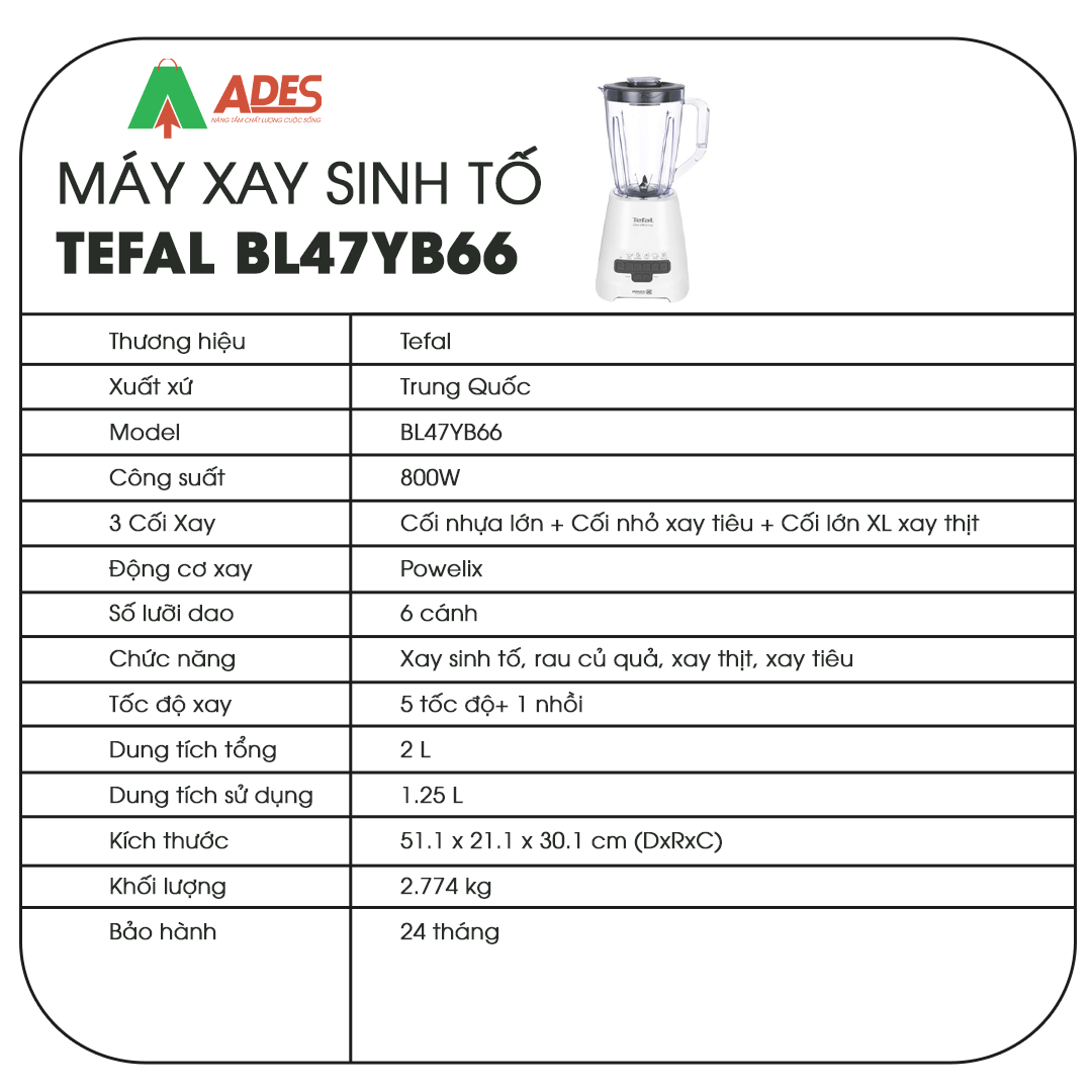 Tefal BL47YB66 thong so