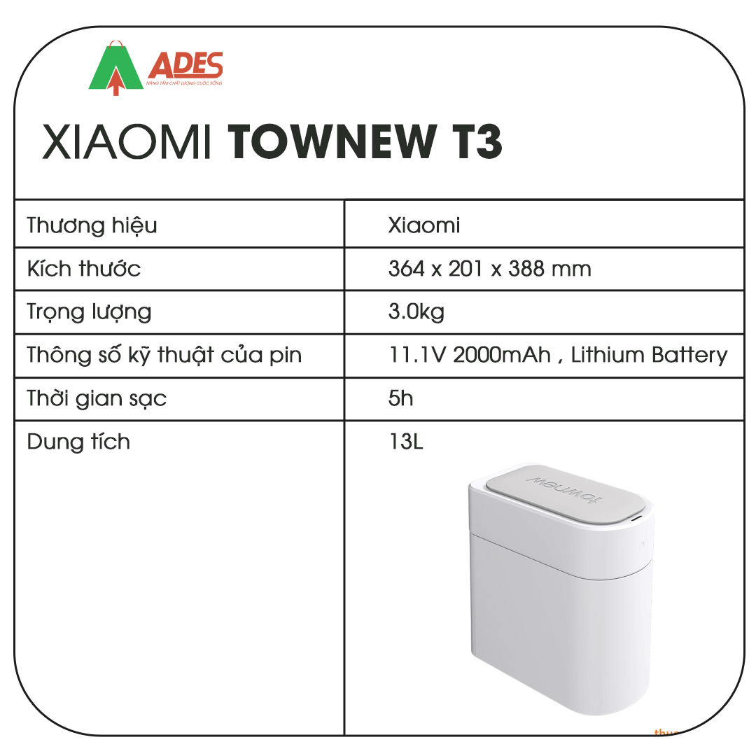 thung rac thong minh Xiaomi Townew T3