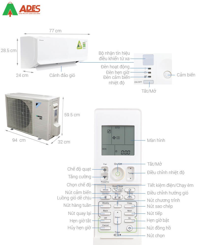 Dieu hoa Daikin Inverter FTKM25SVMV