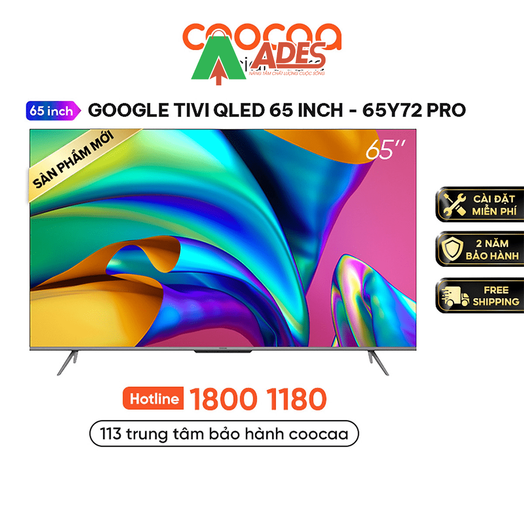 Google Tivi Coocaa Qled 65 inch 65Y72 Pro