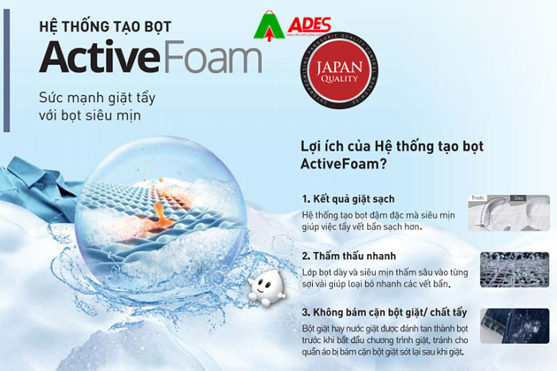 He thong giat Active Foam