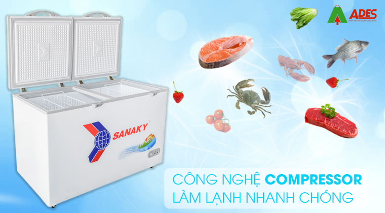 cong nghe lam lanh compressor cua tu dong Sanaky VH-5699HY