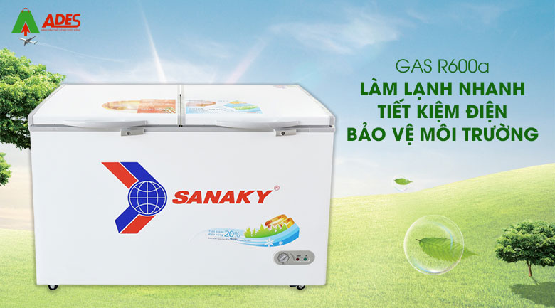 gas r600a cua tu dong Sanaky VH-5699W3