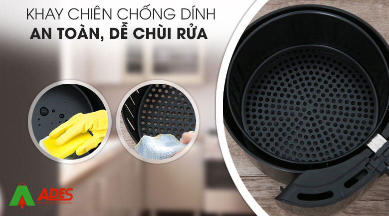 ve sinh khay chien chong dinh cua noi chien khong dau Bluestone AFB-5863