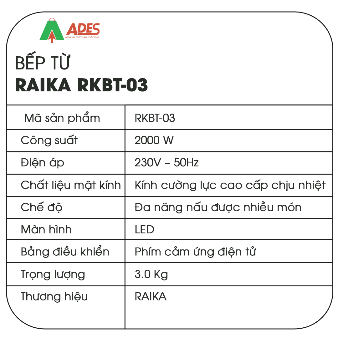 Bep tu RAIKA RKBT-03