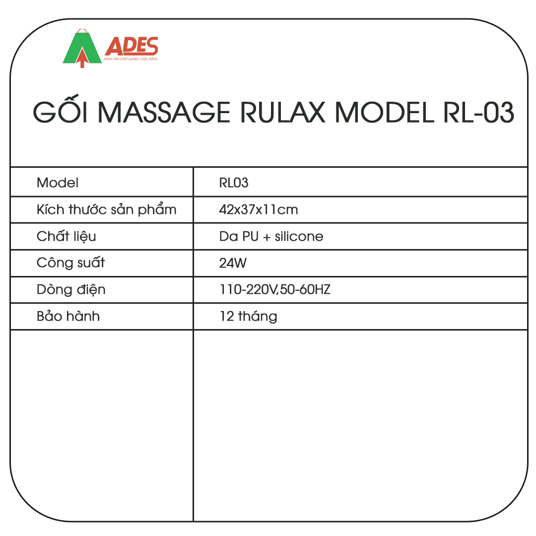 Goi massage Rulax RL-03