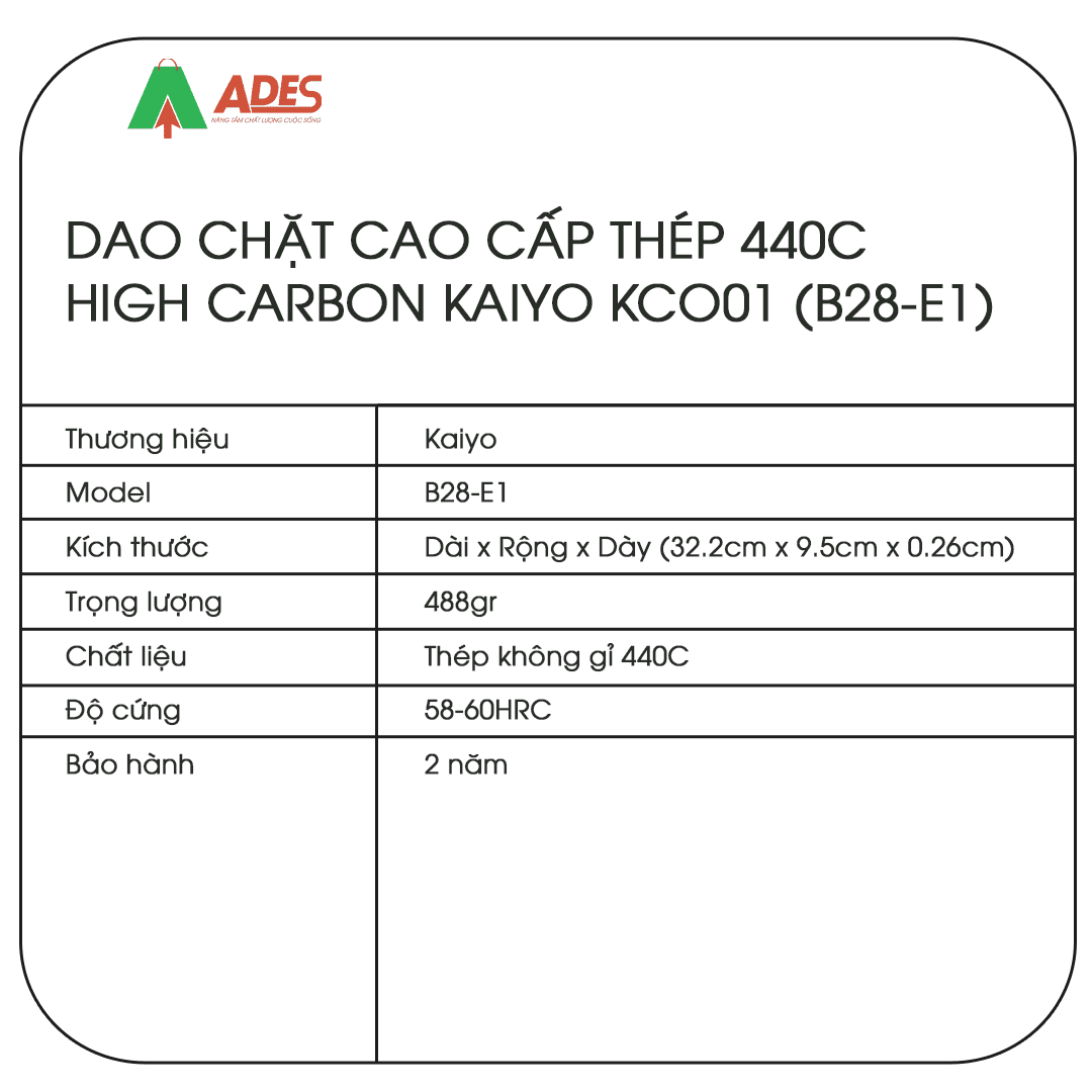 Dao chat Kaiyo KCO01 (B28-E1)