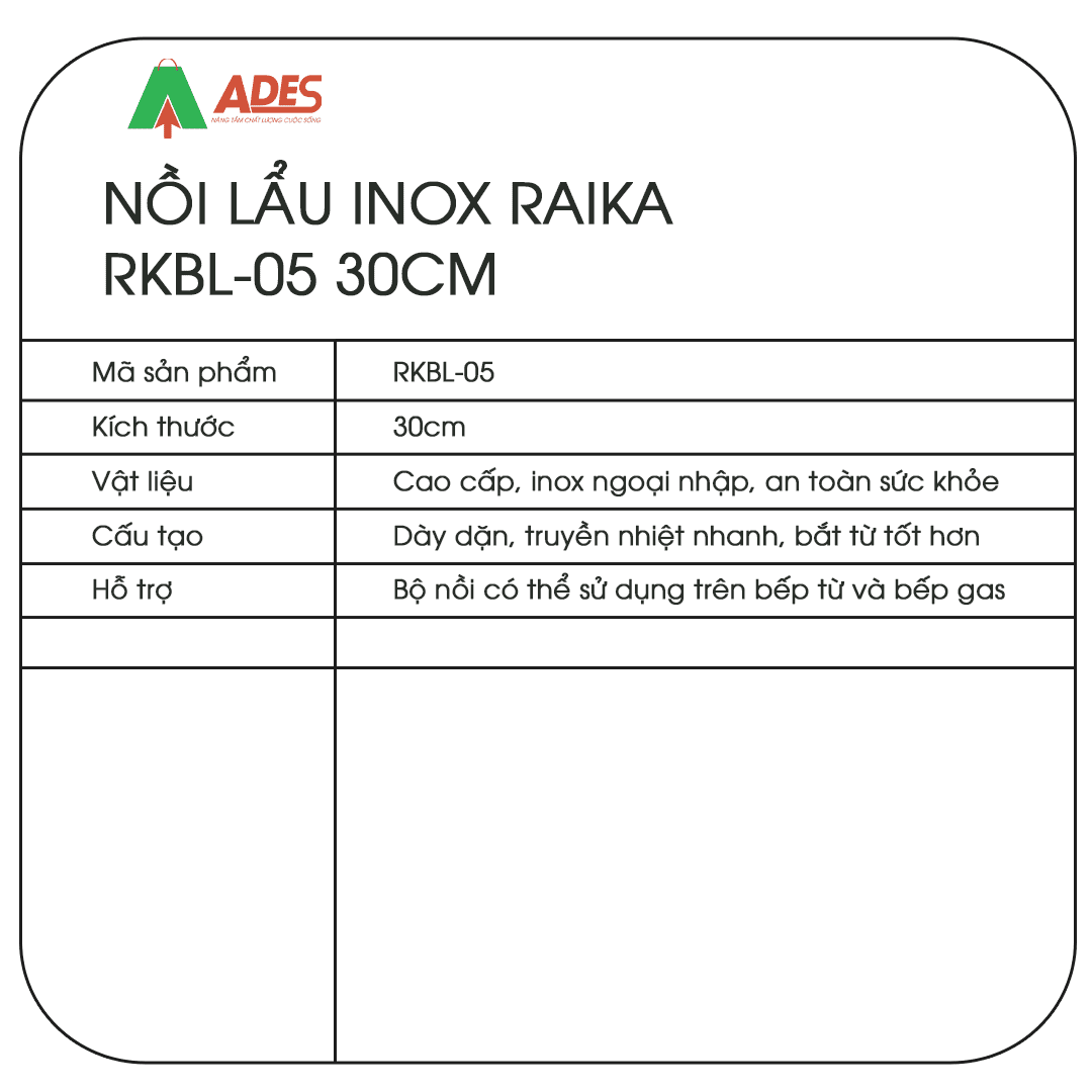 Noi lau Raika RKBL-05