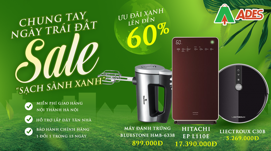 Chung Tay Ngày Trái Đất - Sale Sạch Sành Xanh