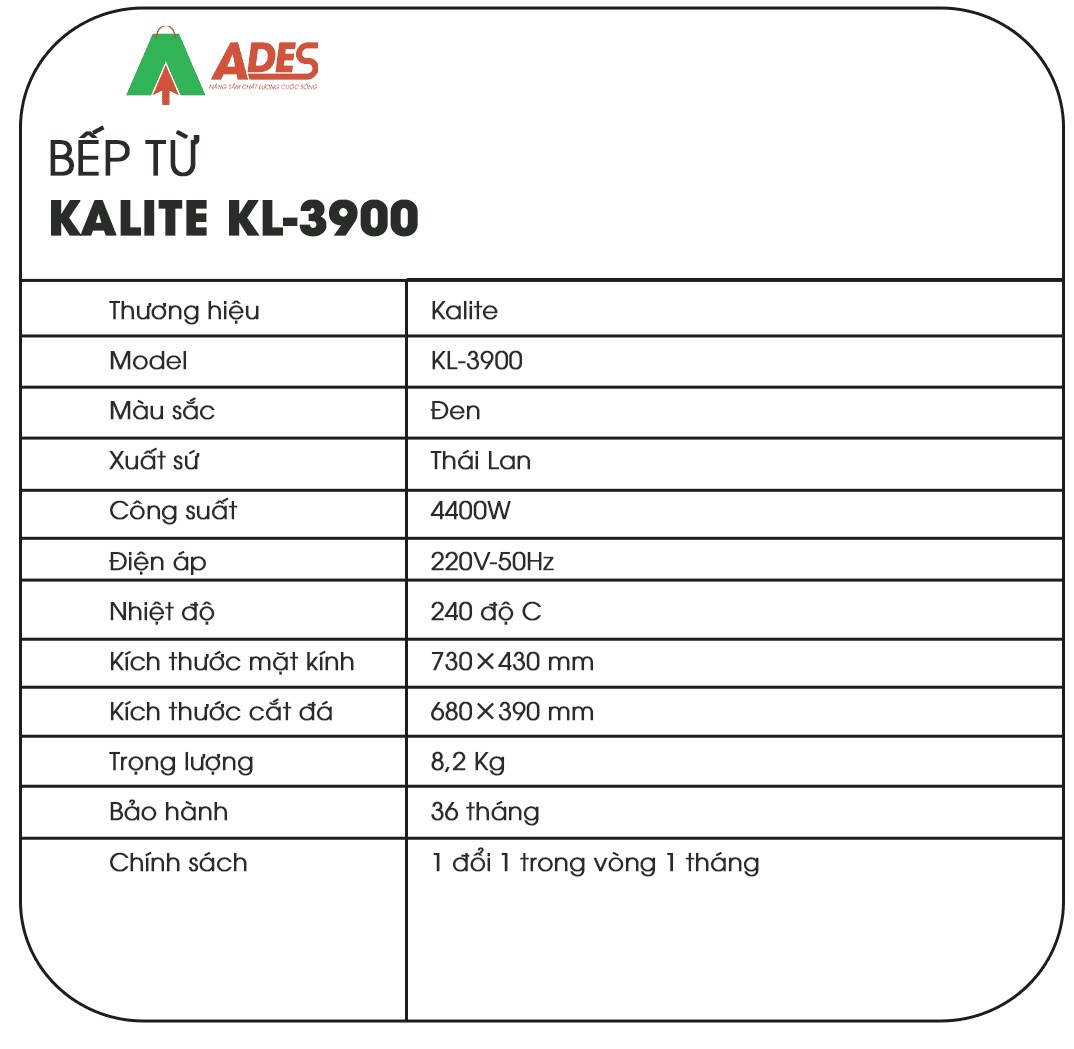 Bep tu KALITE KL-3900