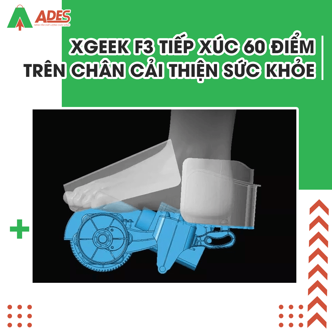 Xgeek F3 tiep xuc 60 dien tren chan cai thien suc khoe