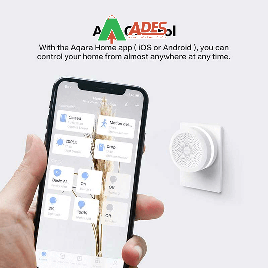 Bo dieu khien trung tam Homekit Aqara M1S 