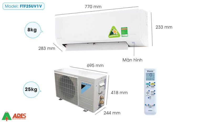 Hinh anh thuc te Dieu hoa Daikin FTF25UV1V