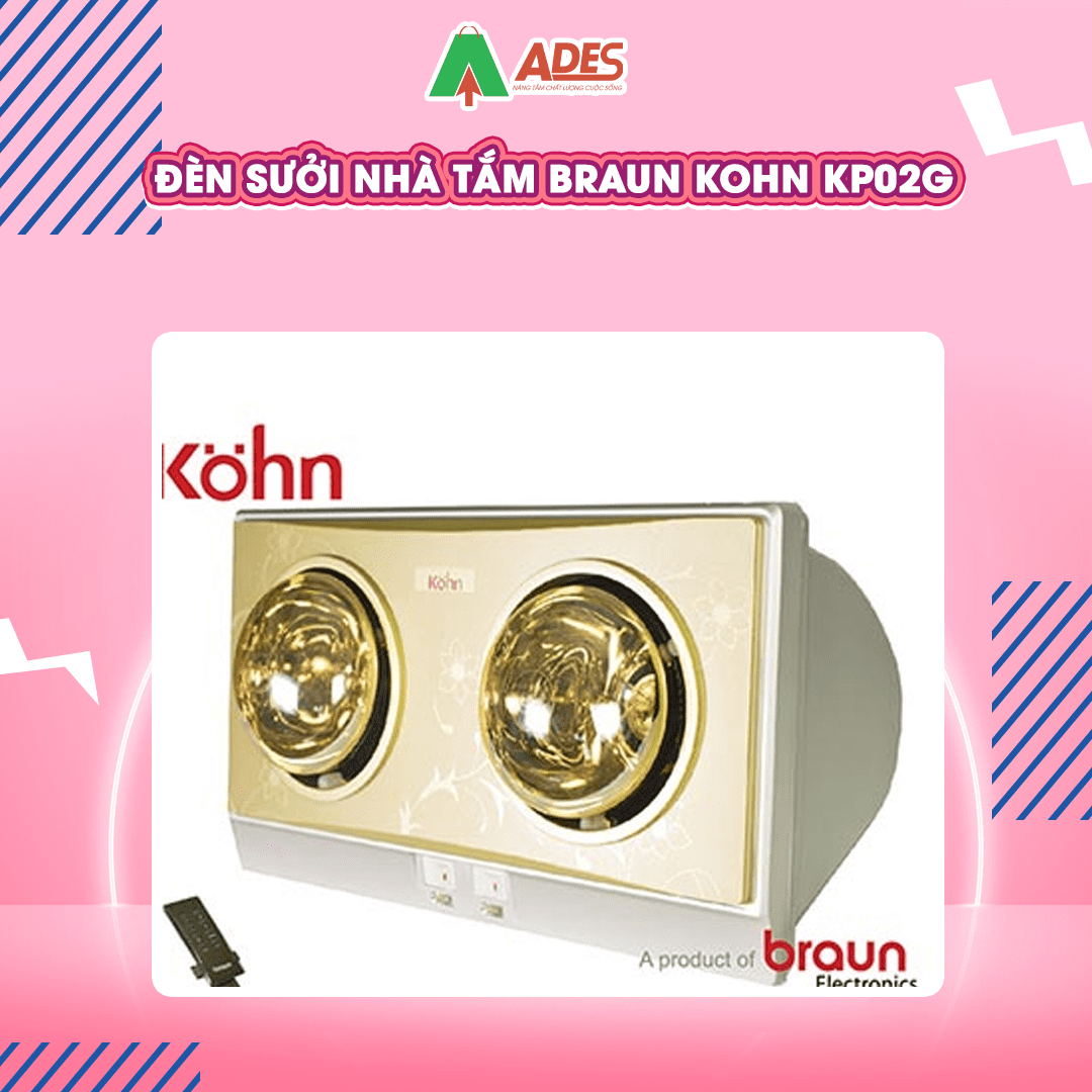 Den suoi nha tam Braun Kohn KP02G