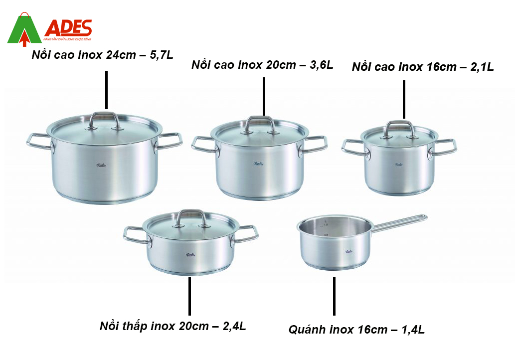 Cau tao bo noi 4 mon Fissler Berlin