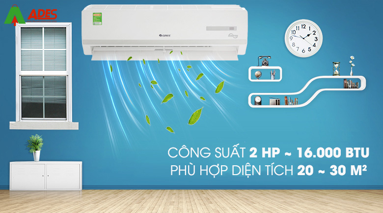 Thiet ke sang trong Gree Inverter 2 HP GWC18WC-K3D9B7N