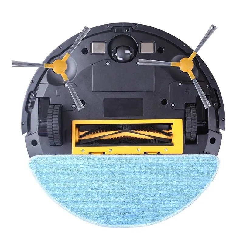 Robot duoc trang bi 2 choi lua rac doi xung va 1 choi cuon o trung tam