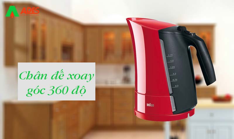 chan de xoay 360 do Braun WK300RD