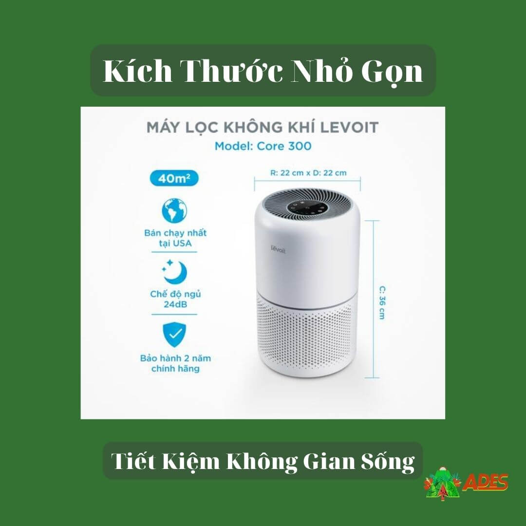 Levoit Core giup tiet kiem khong gian song