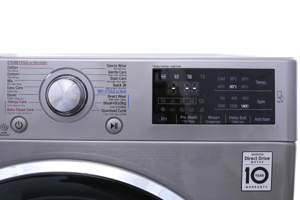 Hướng Dẫn Vận Hành Máy Giặt LG FC1409D4E