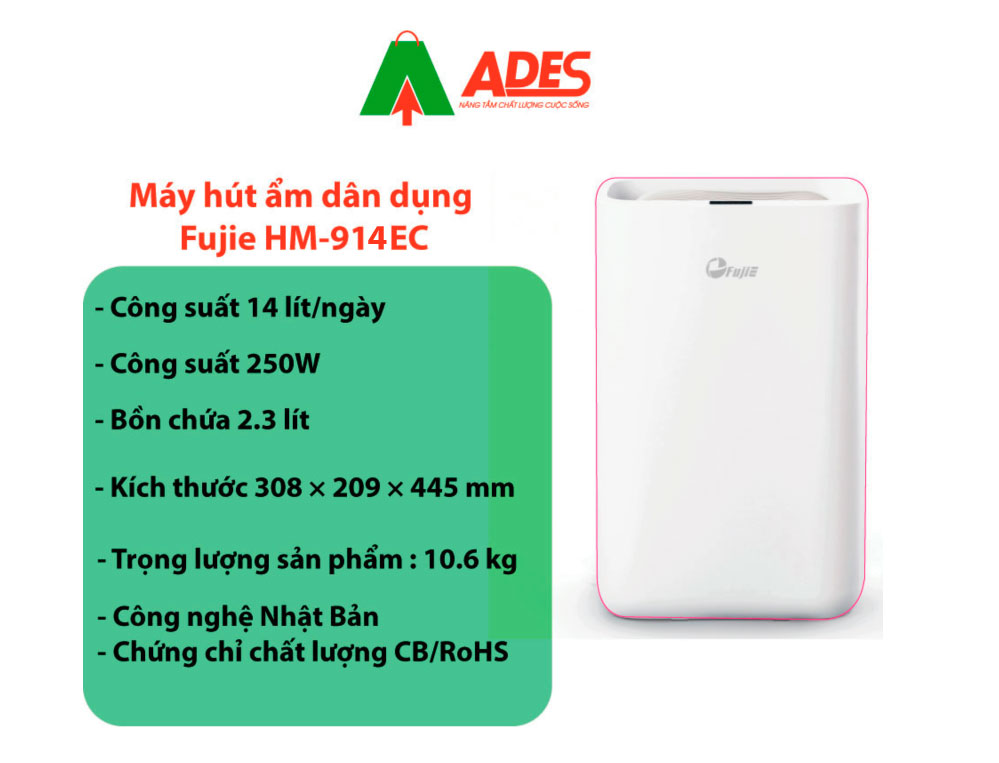 thong so ki thuat may hut am dan dung 914ec