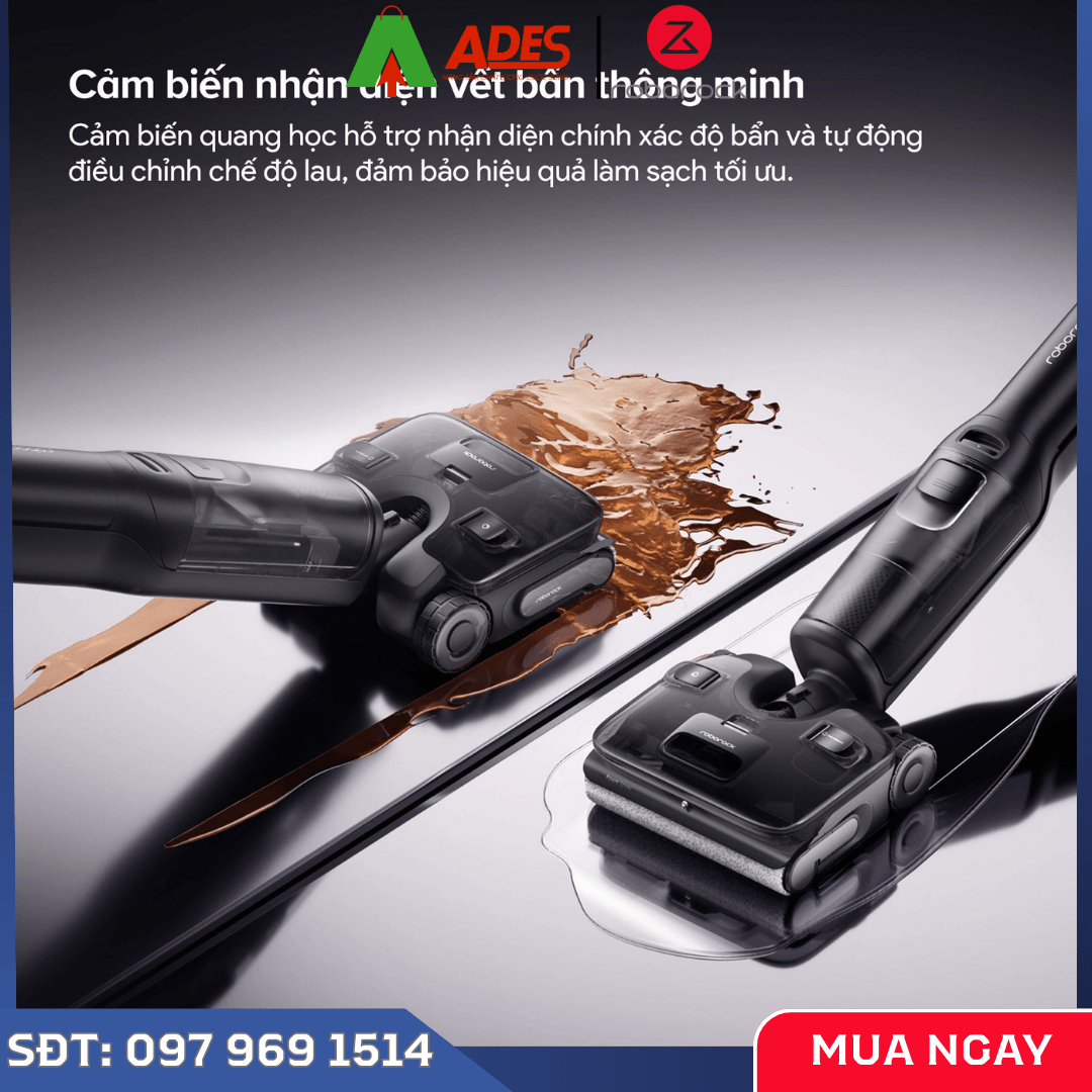 Máy hút bụi lau nhà cầm tay Roborock F25 ACE Pro lực hút 25.000 Pa