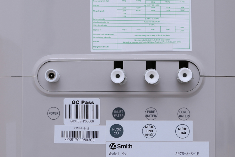 Máy Lọc Nước RO AOSmith AR75-A-S-1E