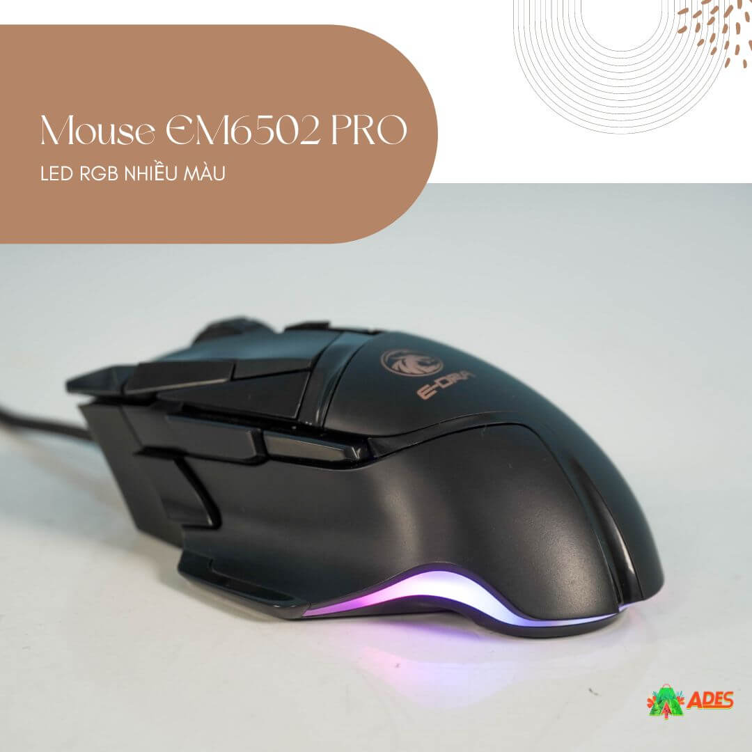 chuot em6502 pro led rgb nhieu mau