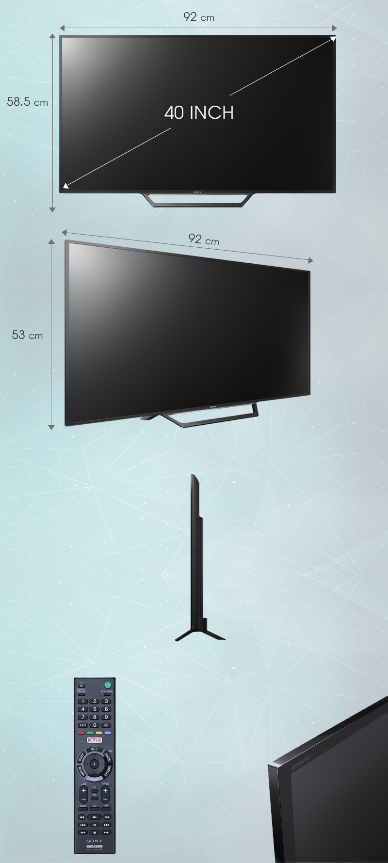 Tivi Internet Sony 40 inch | Model KDL 40W650D