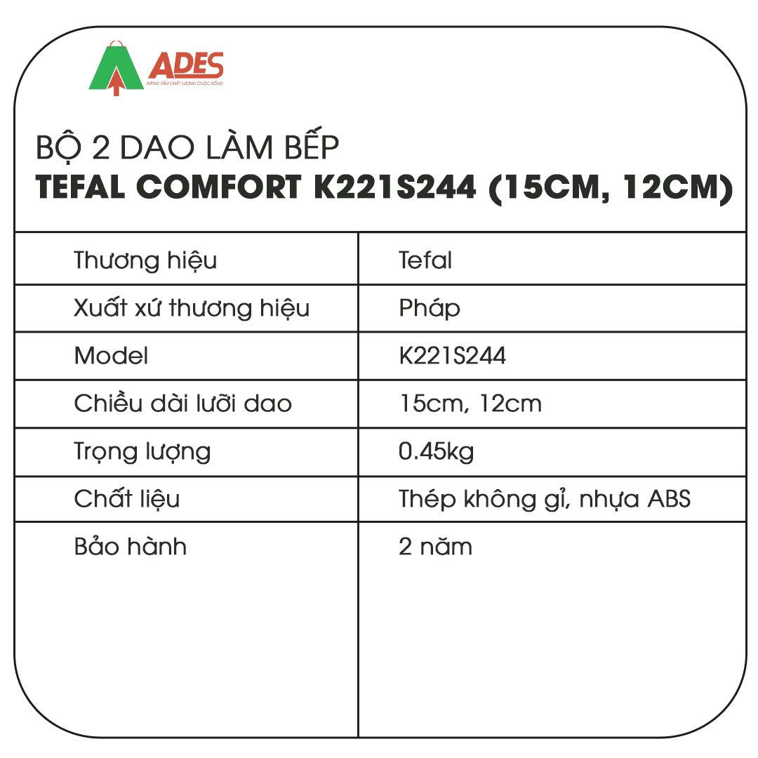 Dao Tefal Comfort K221S244
