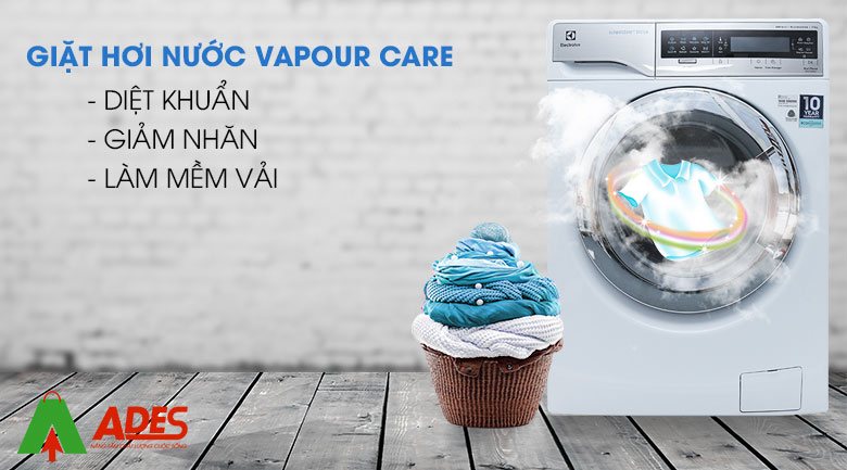 Bao ve suc khoe voi giat hoi nuoc Vapour Care