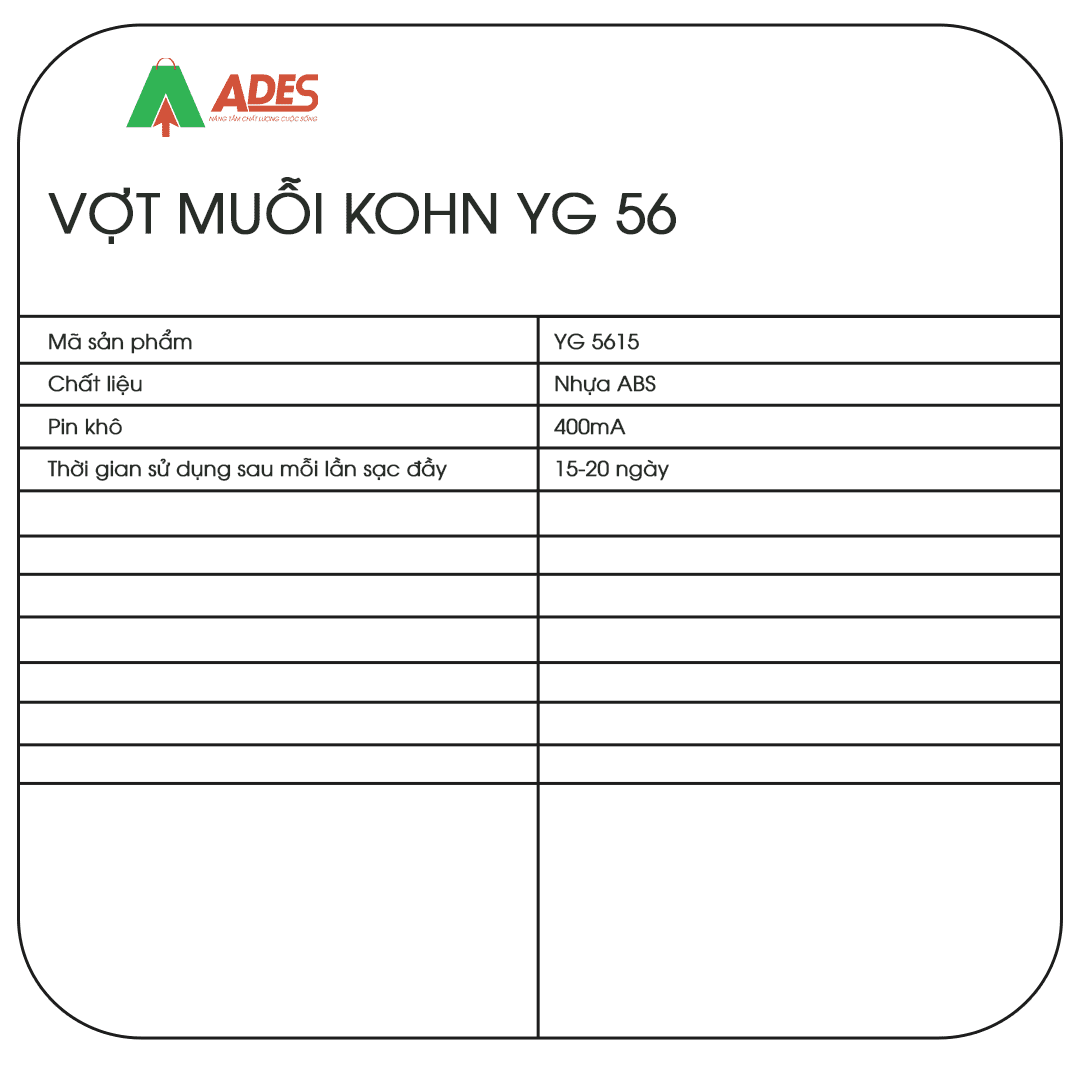 Vot muoi KOHN YG 5615