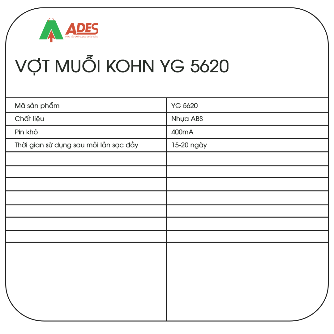 Vot muoi KOHN YG 5620