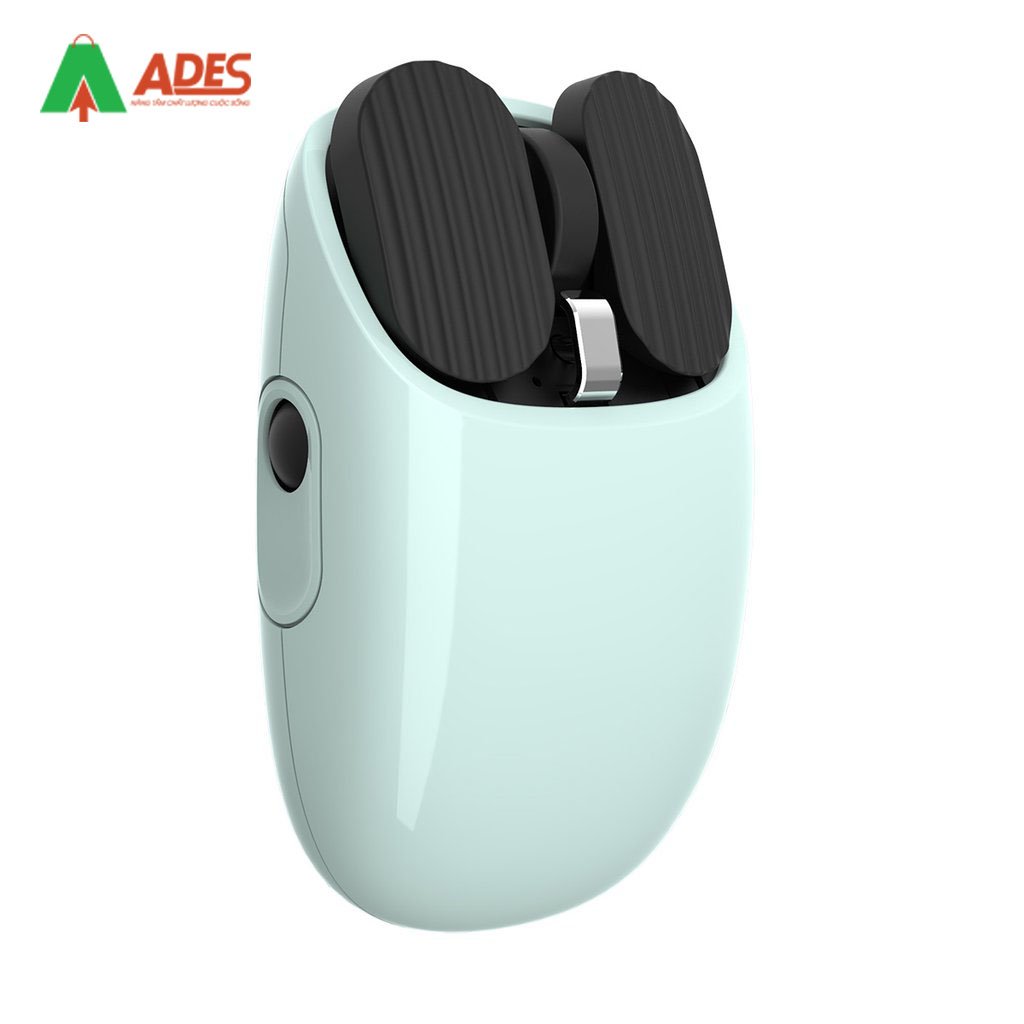 Hinh anh thuc te chuot may tinh khong day Bluetooth Lofree Light Blue Maus