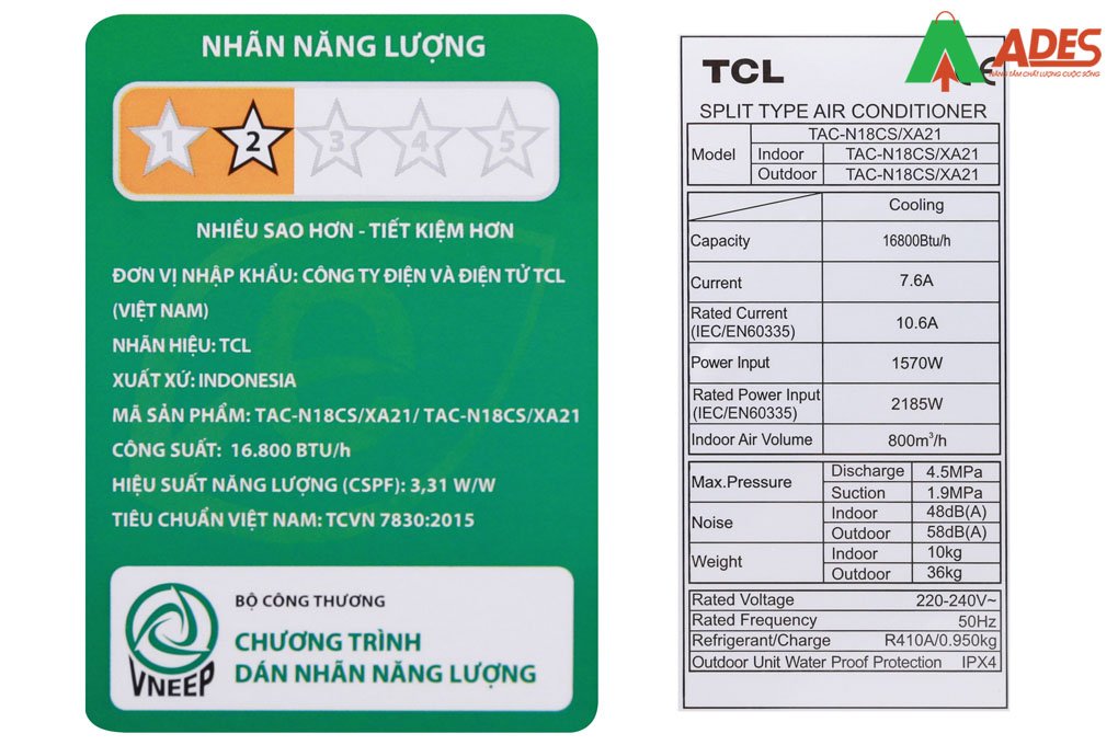 Hinh anh thuc te dieu hoa TCL TAC-N18CS/XA21