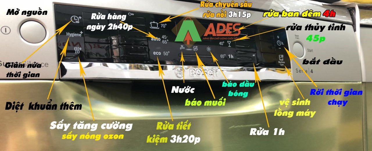 Hinh anh thuc te may rua bat doc lap Bosch HMH.SMS46MI01G