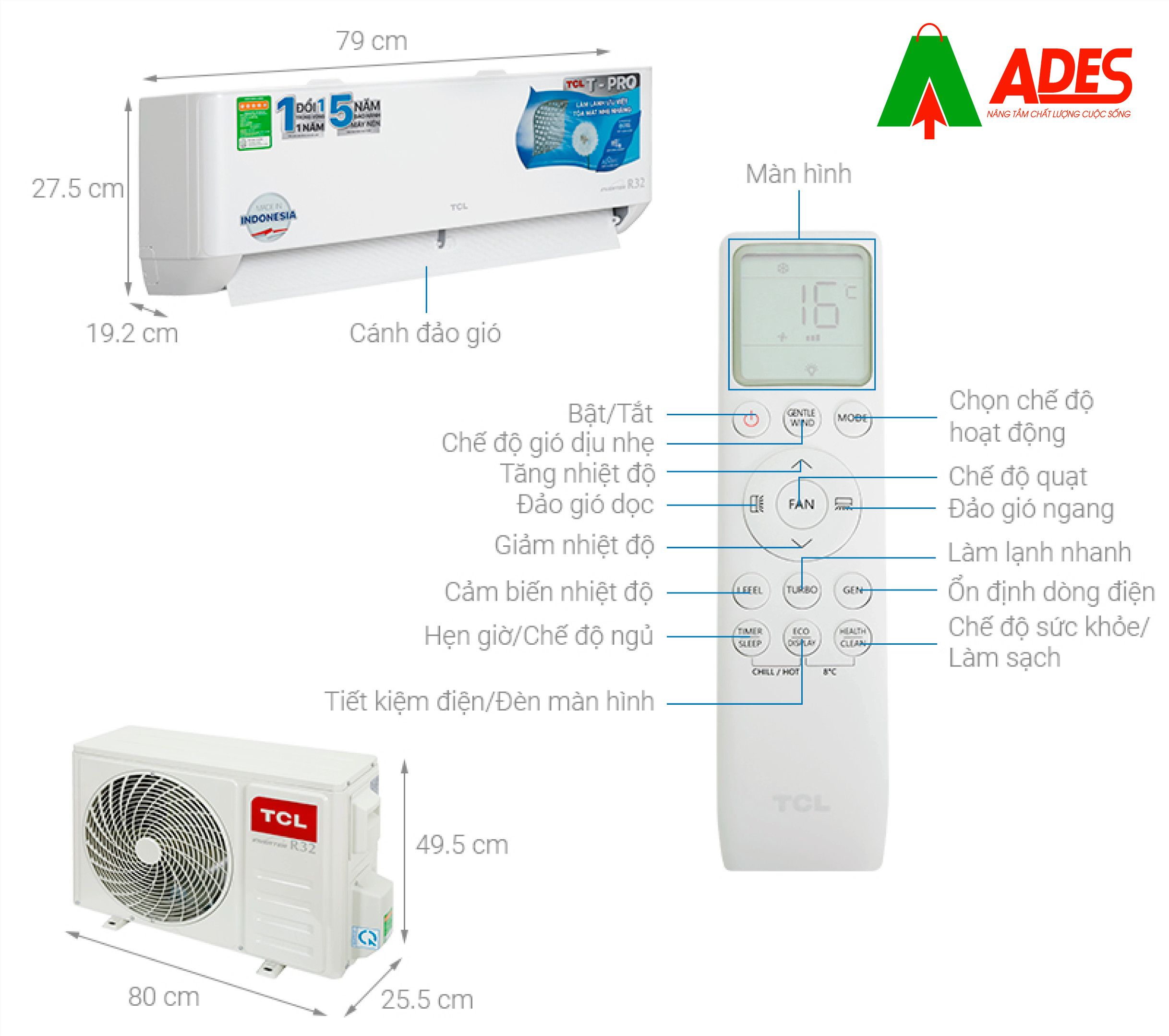 Thong tin ki thuat dieu hoa TCL Inverter TAC-10CSD/TPG11