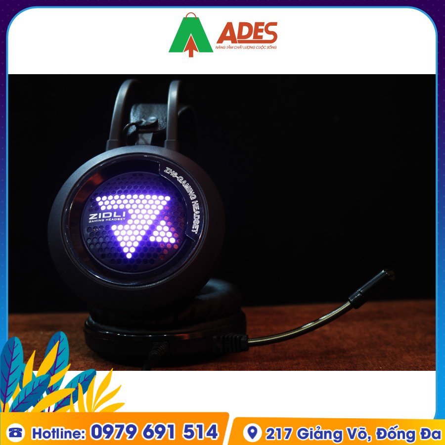 Tai Nghe Gaming Over-Ear Zidli ZH6 (7.1) gia soc