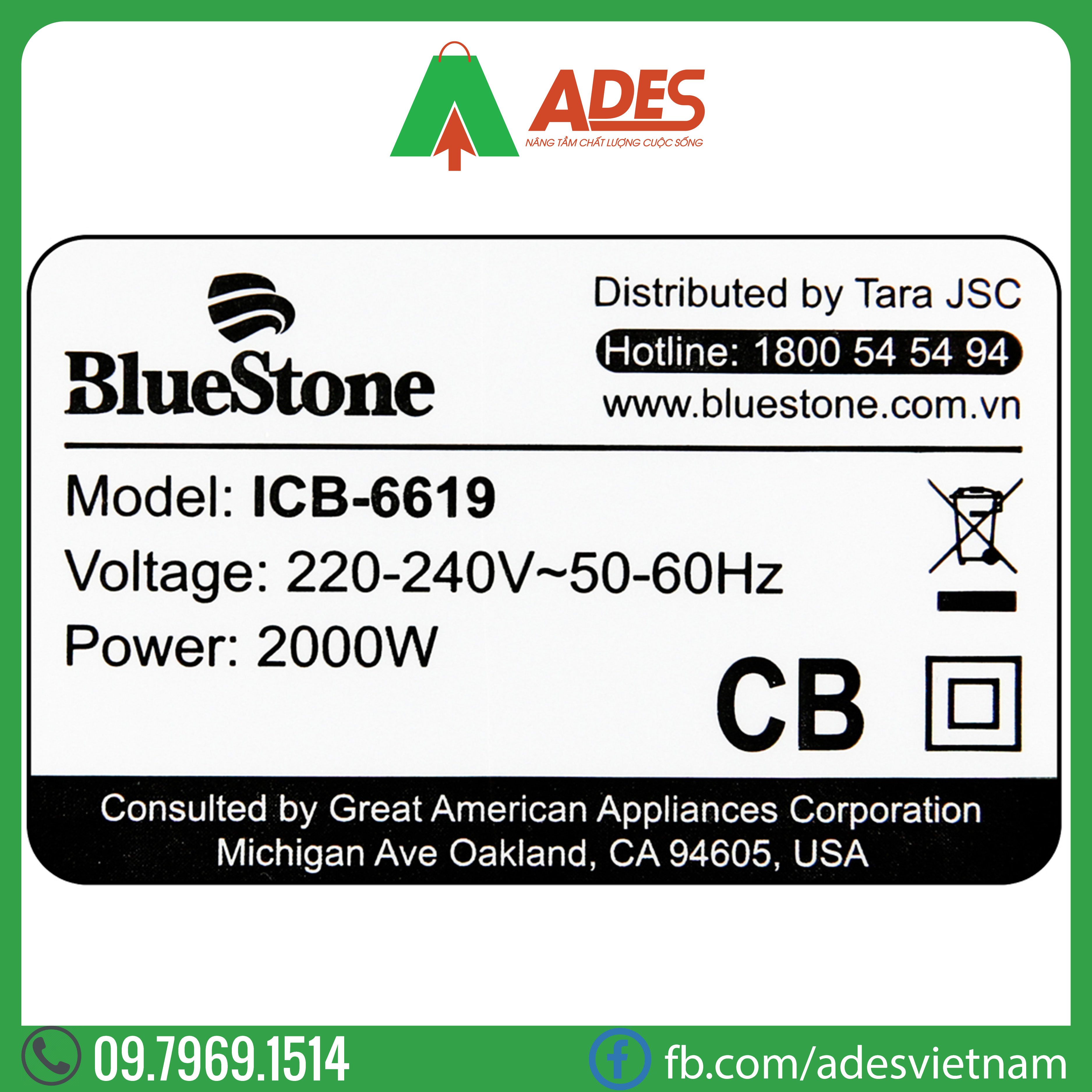 bep tu Bluestone ICB-6619