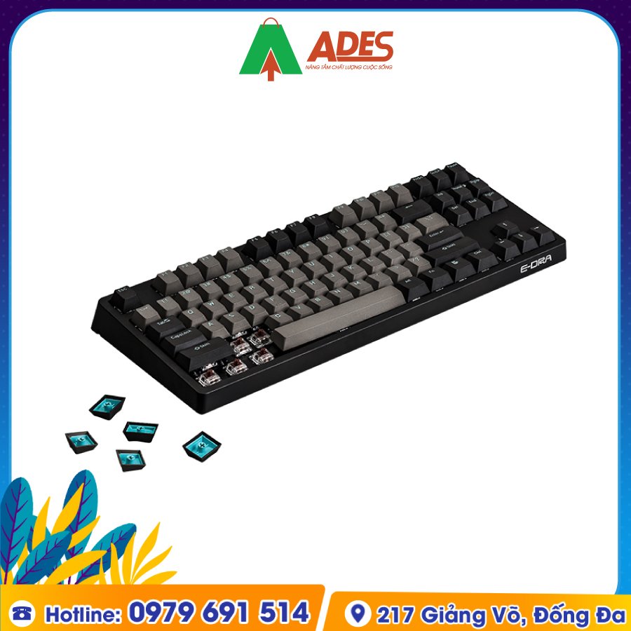 Edra EK387 Pro Cherry Switch PBT Key Caps gia re