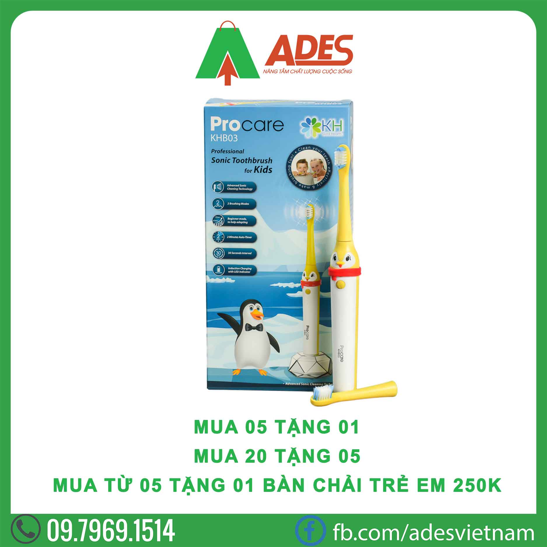 Ban chai may tre em Procare B03