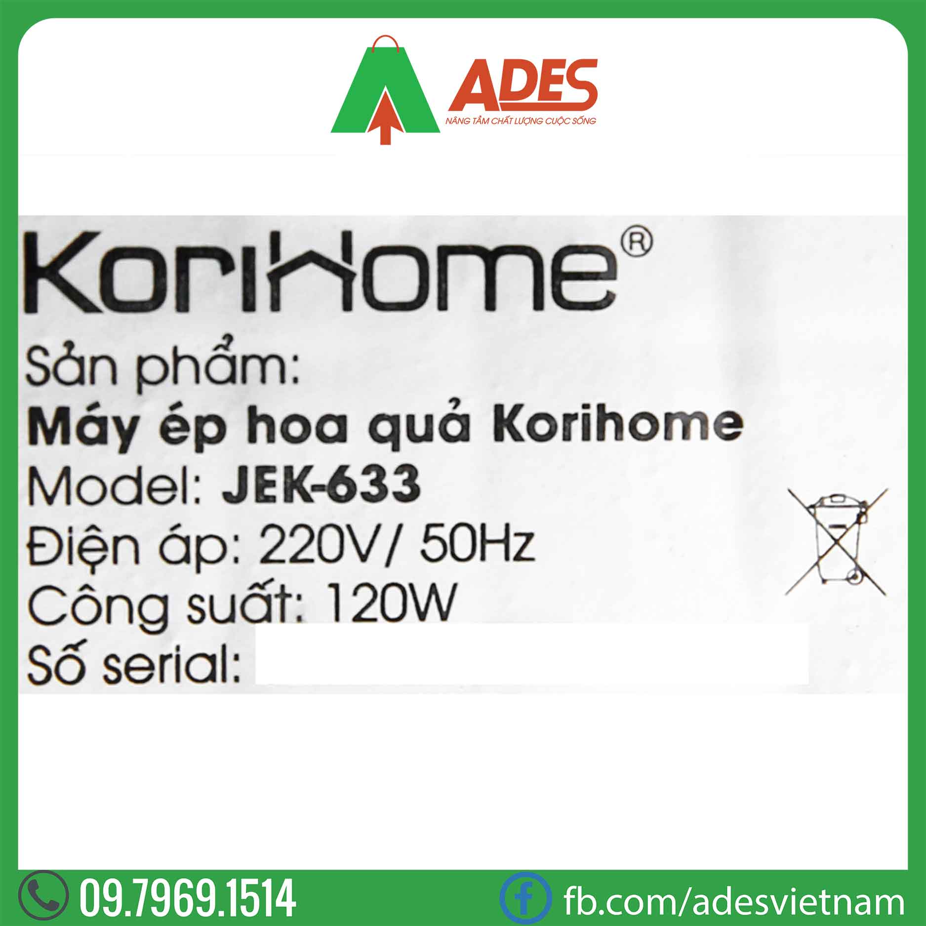 May ep cham KoriHome JEK-633