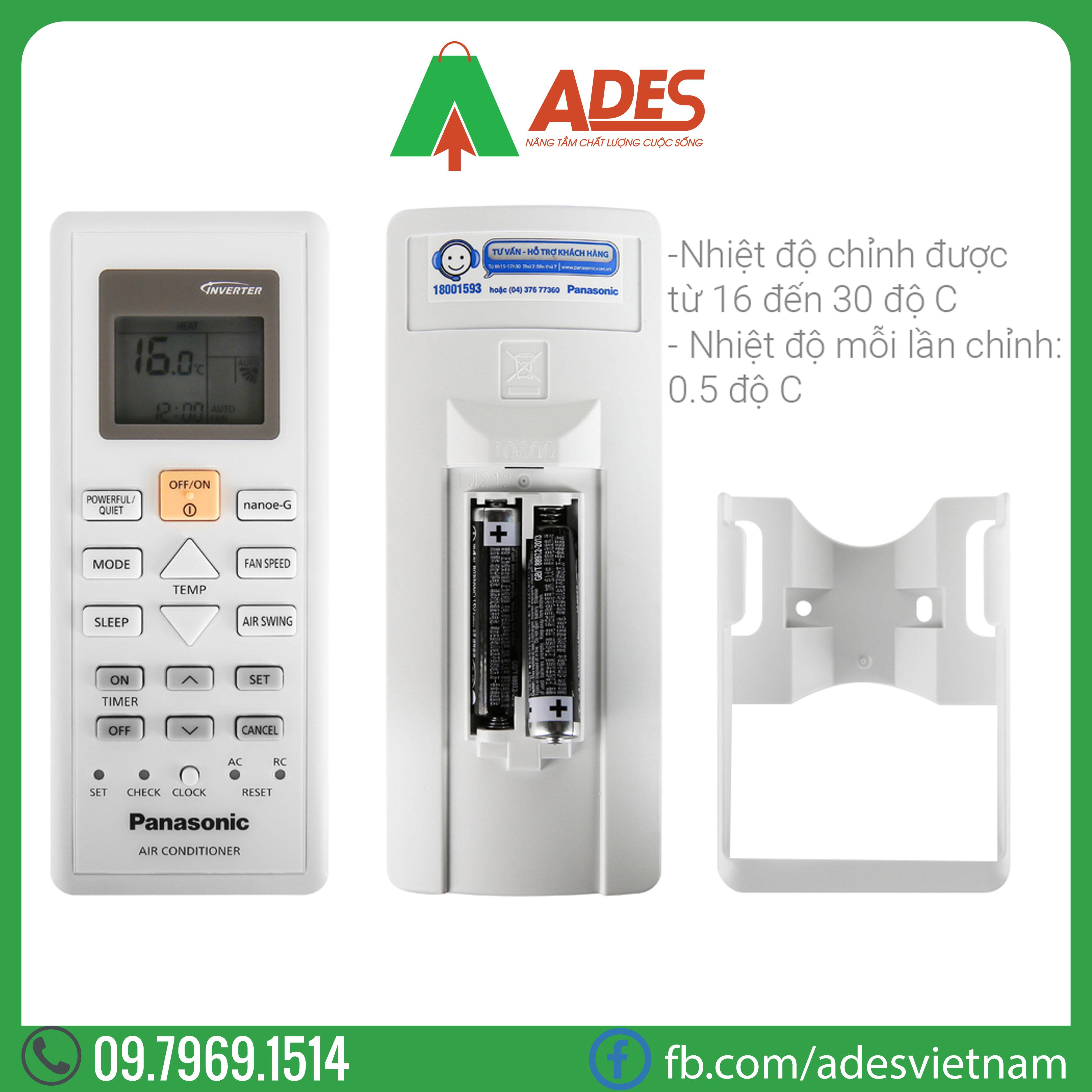 Dieu hoa 2 chieu Inverter Panasonic CU/CS-YZ9UKH-8