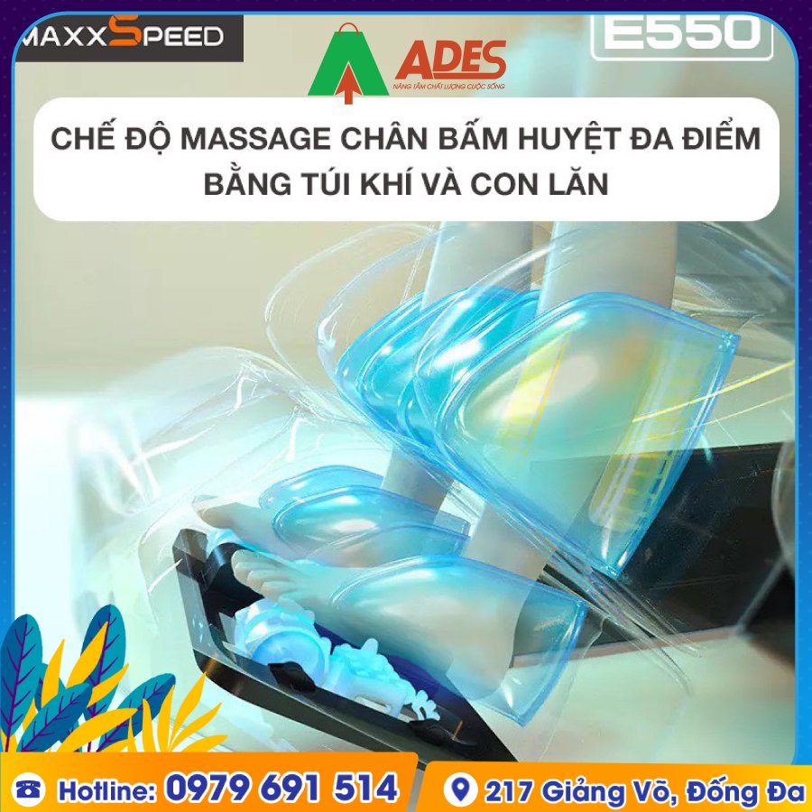 Ghe Massage Azaki Maxxspeed E550 hien dai