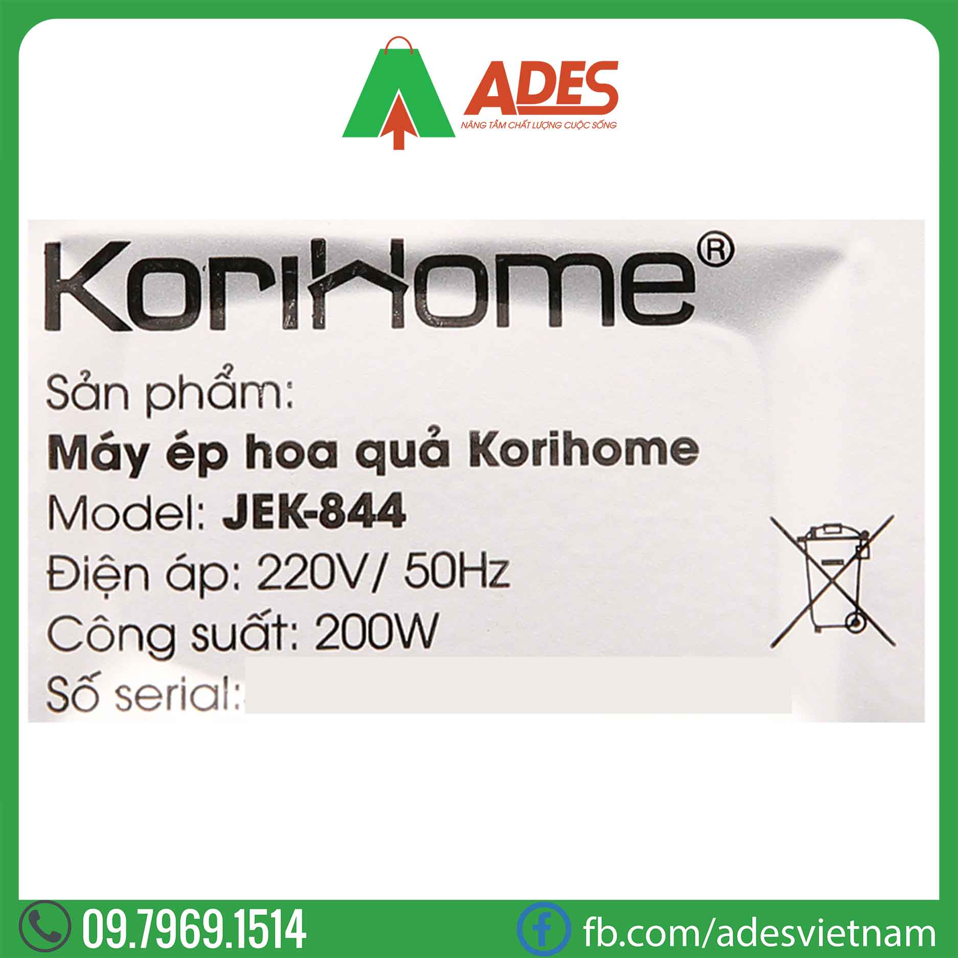 May ep cham KoriHome JEK-844