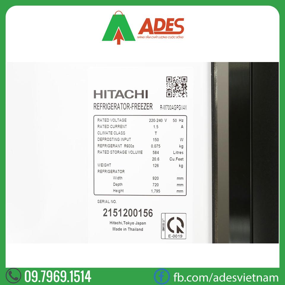Tu lanh Hitachi Inverter R-M700AGPGV4X