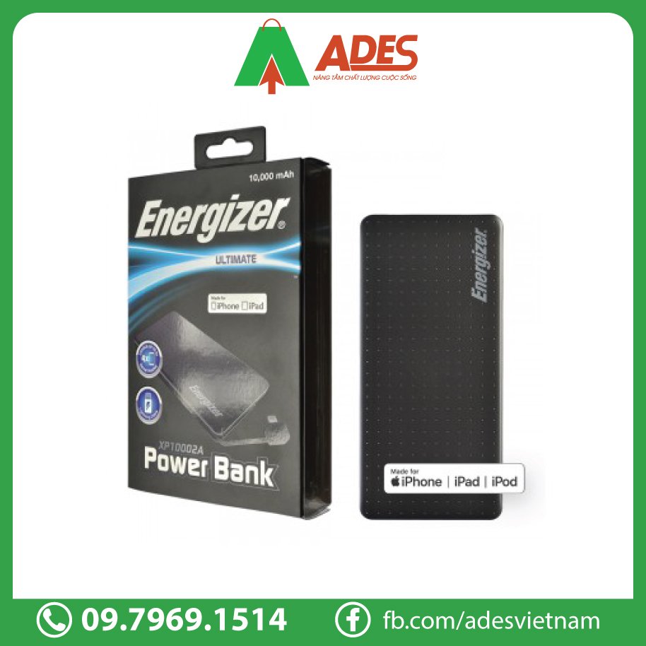 Energizer 10,000mAh 3.7V Li-Polymer XP10002A bao hanh 1 doi 1