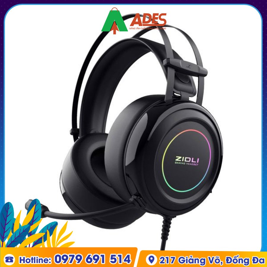 Tai Nghe Gaming Over-Ear Zidli ZH-7RB (7.1) chinh hang